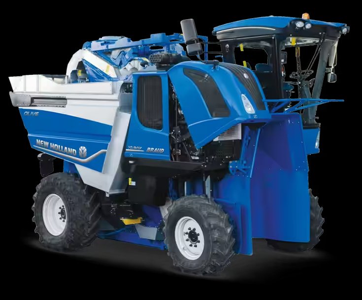 New Holland Braud. La mejor cosechadora de aceitunas